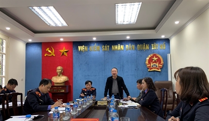 Chi bộ Viện KSND quận Tây Hồ tổ chức kiểm điểm, đánh giá, xếp loại chất...